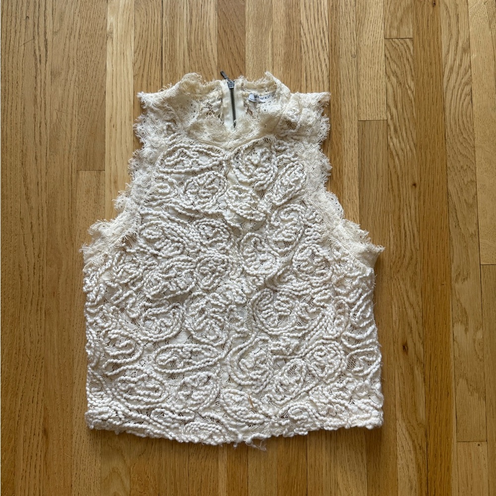 Zara Cream Lace Top